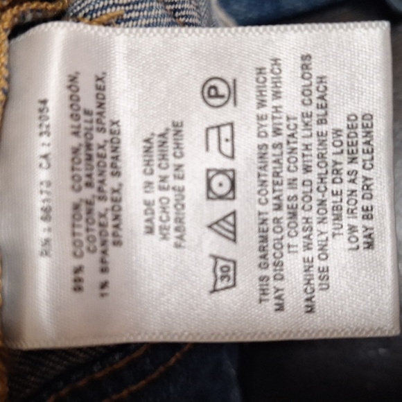 Anthrologie PILCRO Slim Straight Mid Wash Mid Rise Frayed Hem Jeans Size 26 - Picture 6 of 7